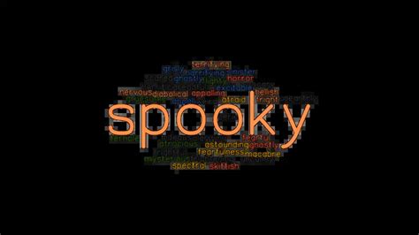 synonyms of spooky|spooktacular synonyms.